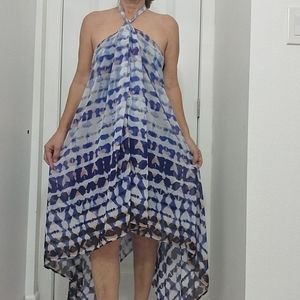 NWT W118 by Walter Baker Gillian Low Back Halter Tie Dress